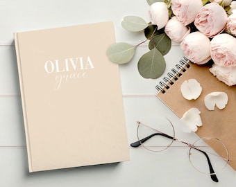 Personalized notebook Custom Notebook Hardcover Journal Gift for her To Do List Notebook Cute lined journal Personalized Gift Bridal Shower