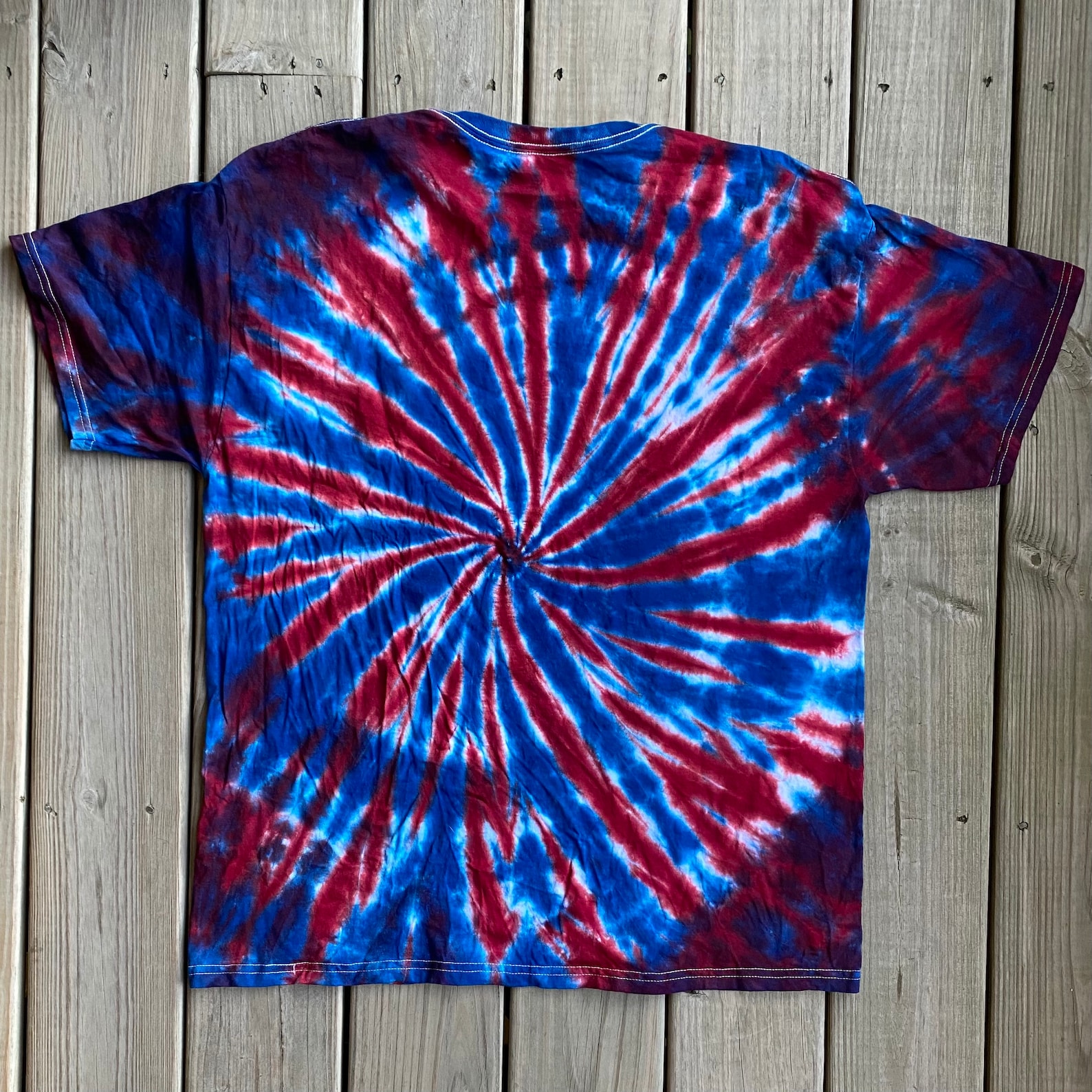Red and Blue Tie Dye Shirt Patriot Tie Dye Shirt Summer Etsy