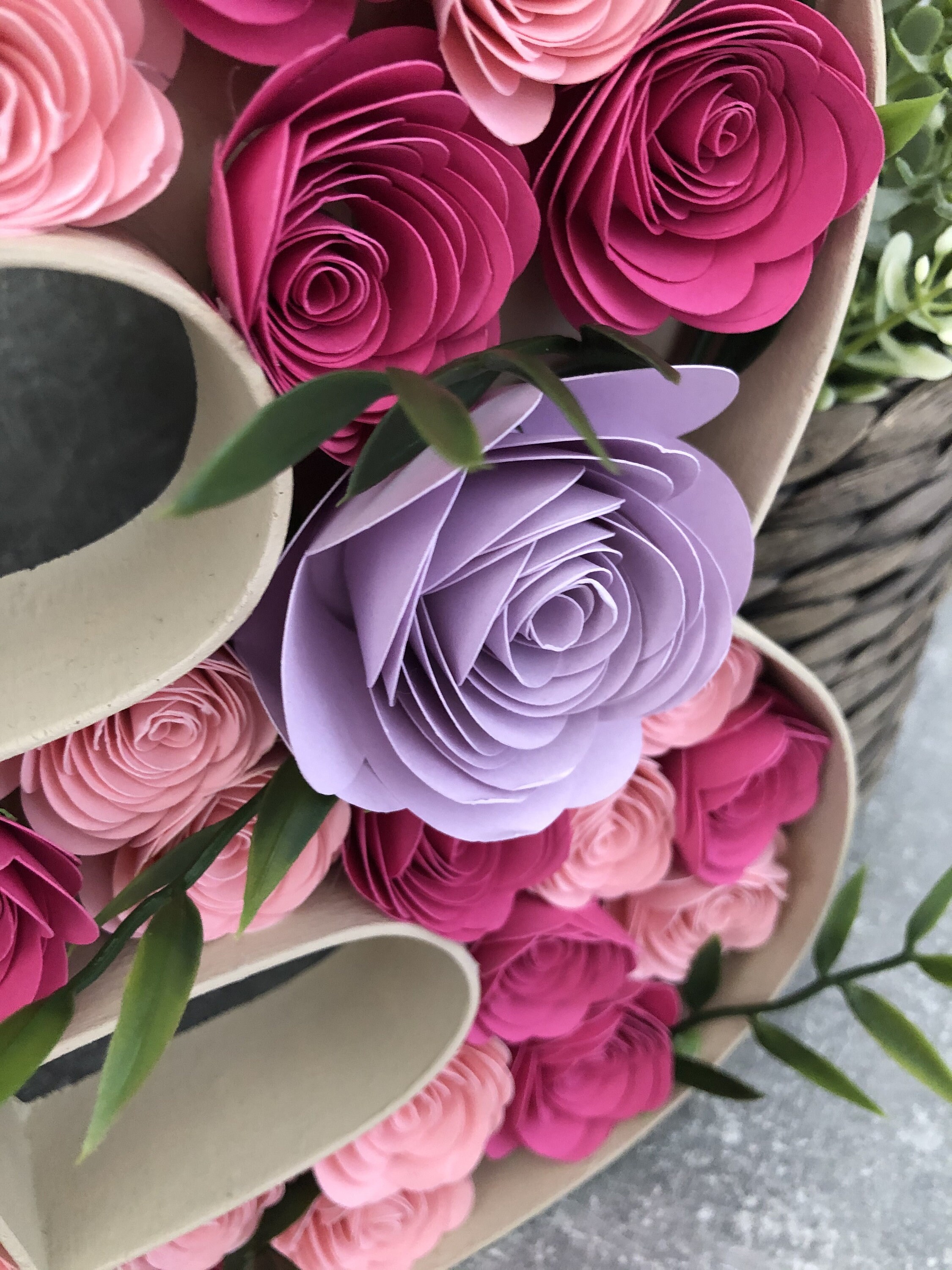 Wooden Fillable Letters With Flowers/paper Etsy