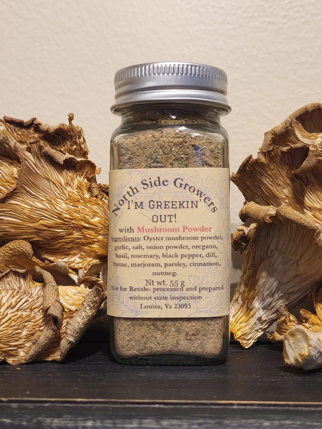 Homemade Greek Seasoning With Oyster Mushroom Powder – Mediterranean ...