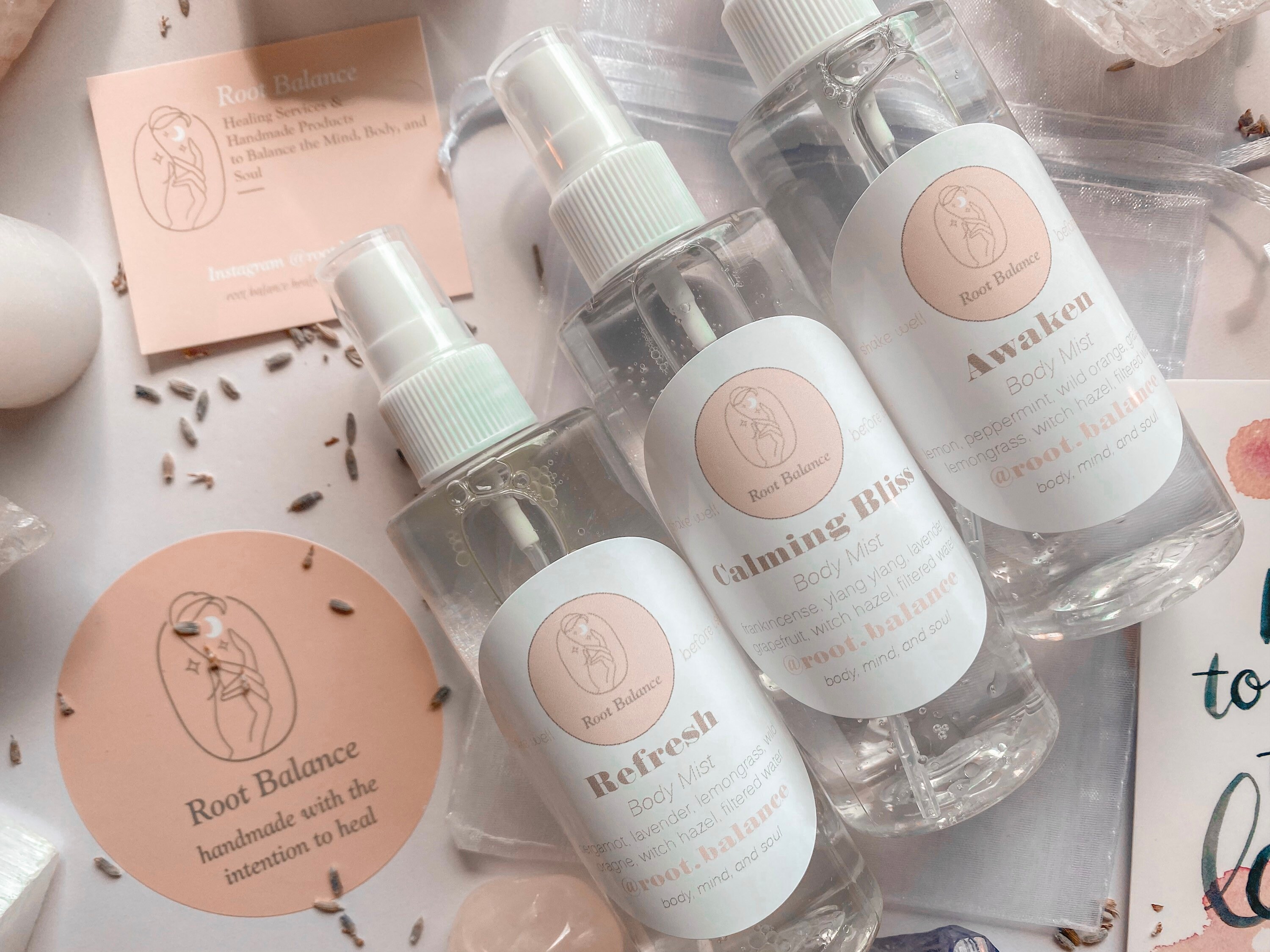 Body Sprays All Natural Organic Vegan Aromatherapy 100 Etsy