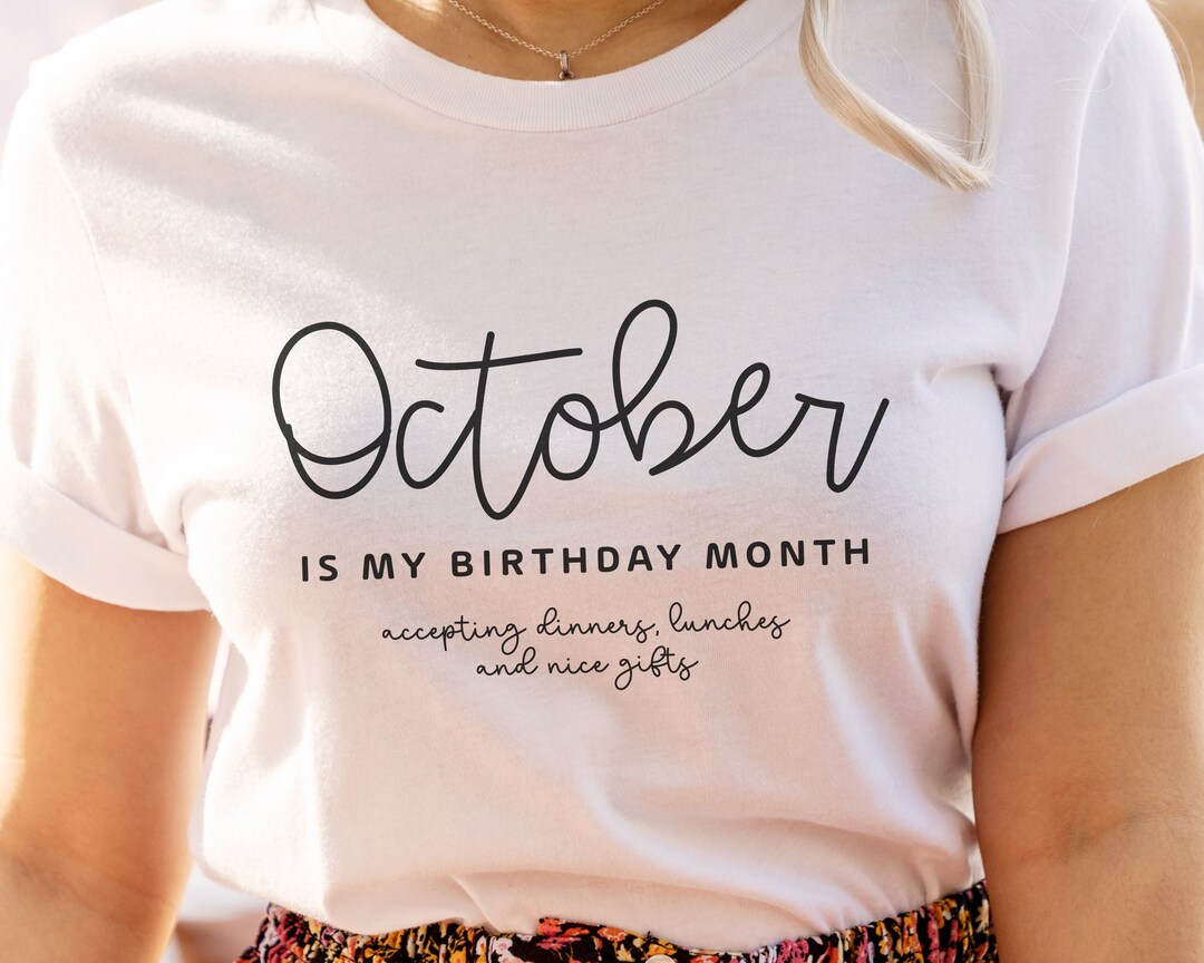 October Birthday, October is My Birthday Month SVG, Happy Birthday ...