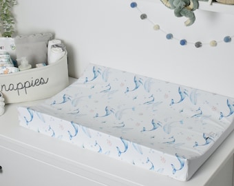 Anti-Roll Changing Mat - Sea of Whales