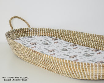 Basket Liner Mat - Woodlands (WHITE)