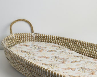 Basket Liner Mat - Boho Butterflies