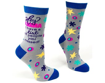 Fashion Cute Fun Socks For Women Blue Green Lingge Fashion Cute Fun Socks For Women Blue Green Lingge