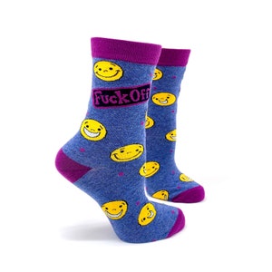 F**k Off Women&#39;s Crew Socks | Sassy socks | Funny Socks | Gift for her | Cute socks | Letterbox gift | Swear word socks