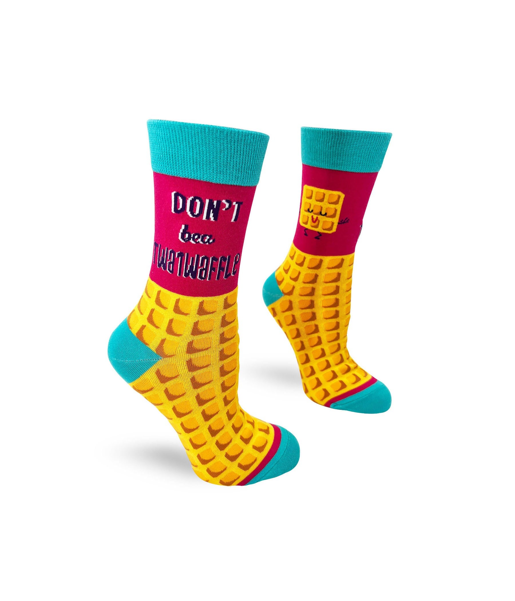Don&#39;t Be a Twatwaffle Women&#39;s Novelty Crew Socks | Sassy socks | Sarcastic Cute Socks | Witty & Cute Phrases For Women