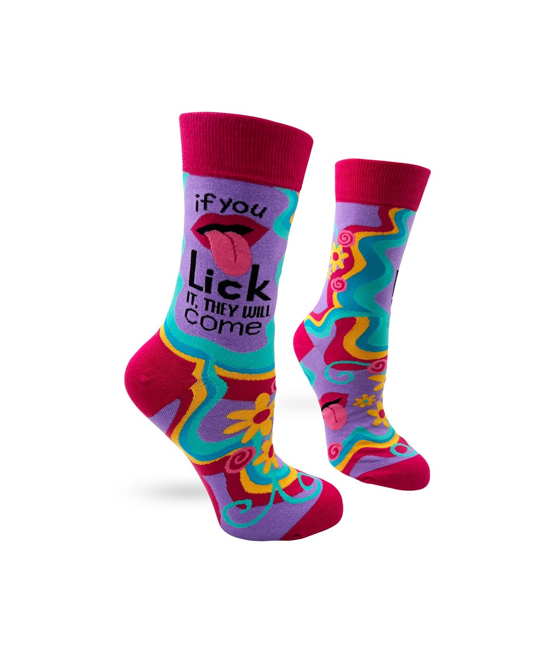Benefeet Sox Women's Funny Cupcake Socks - Non Slip Fuzzy Slipper Socks With 'If You Can Read This' Print