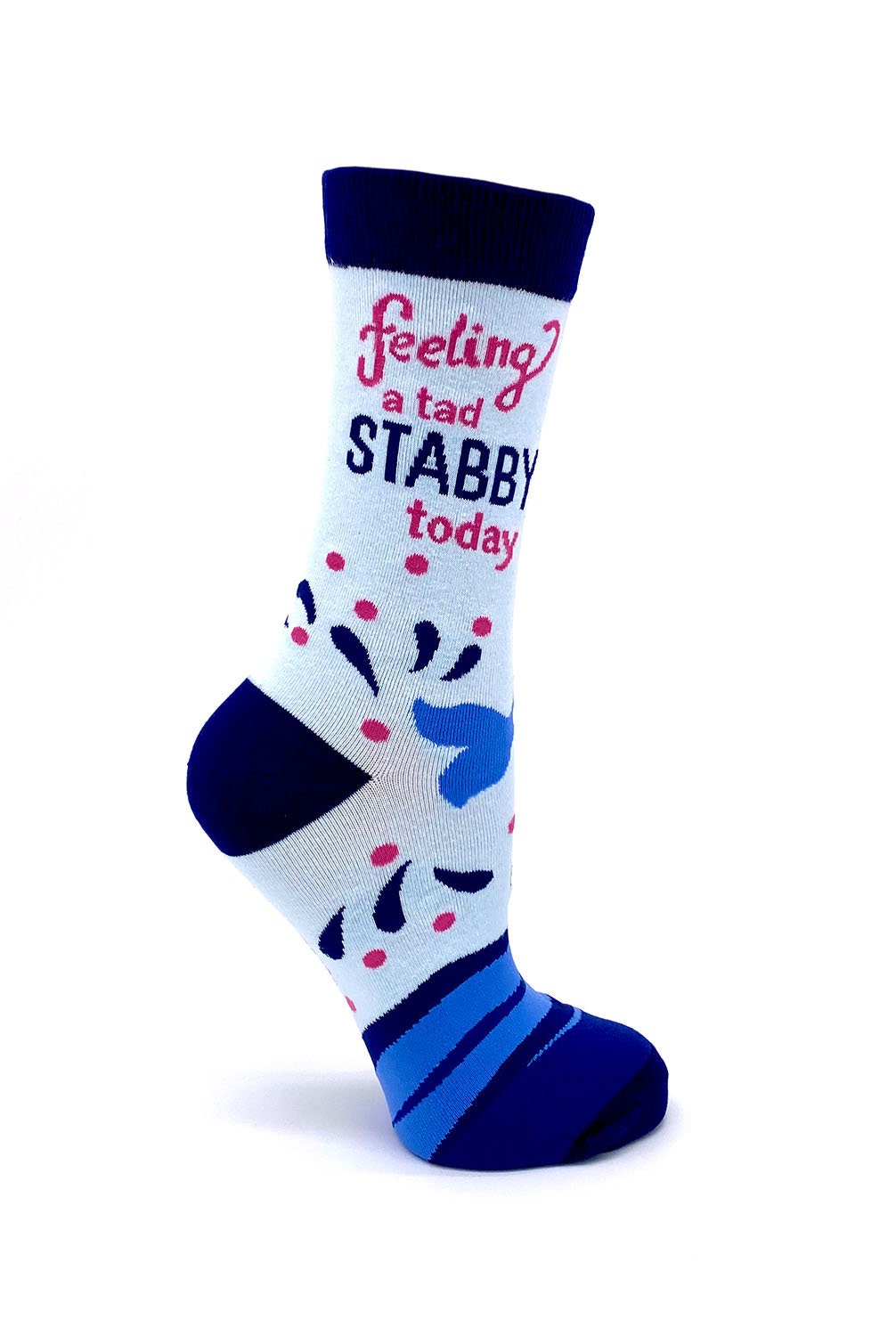 Feeling a Tad Stabby Today Narwhal Women&#39;s Crew Socks | Gift for her | Cute Socks | Letterbox gift