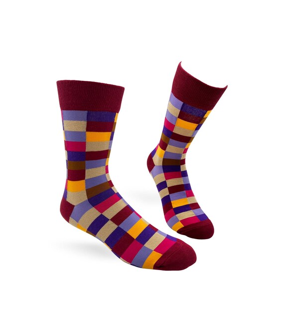 Chaussette quadrillé hotsell