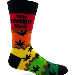 My Favorite Herb Men's Novelty Crew Socks | Blunt Joint Socks ...