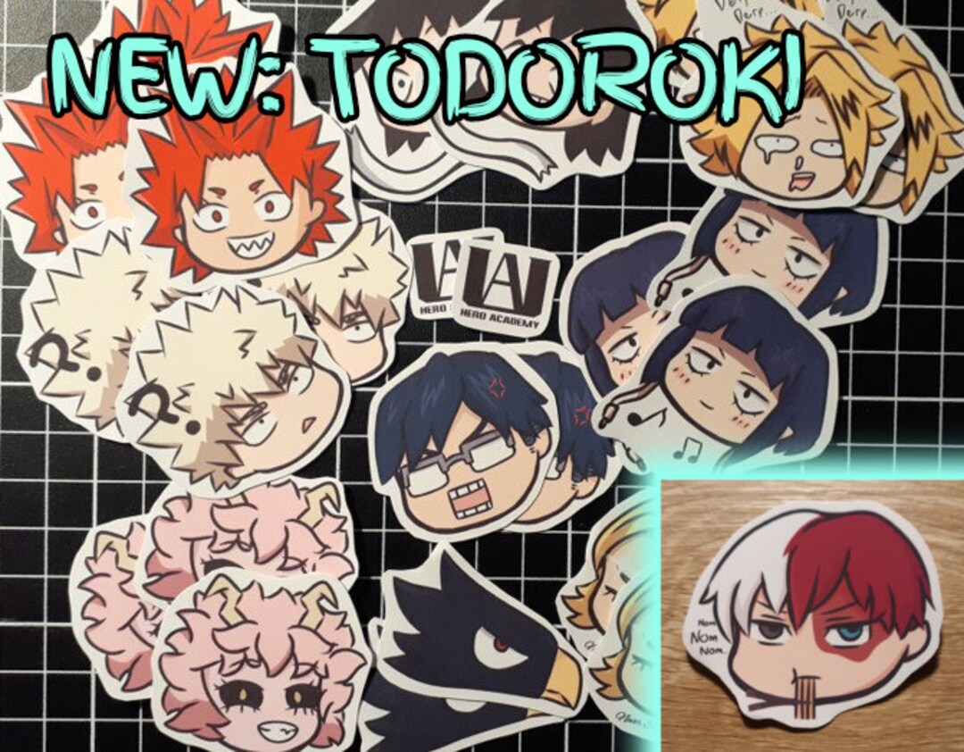 My Hero Academia Stickers Anime Chibi Kirishima Bakugou Denki Etsy Australia