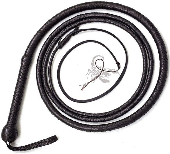 Alleen handgemaakte Bull Whip 03 tot 24 voet 16 strengen Echte koeienhuid Lederen Paardensport Bullwhip Lederen Buik & Lederen Bolster Binnenin