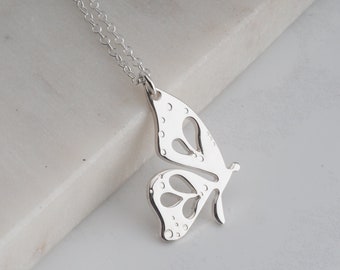 Butterfly Wing Necklace for Kids - Cute Animal Jewelry - Sterling Silver / Gold Plated / Rose Gold  - Christmas Gifts Idea for Girls