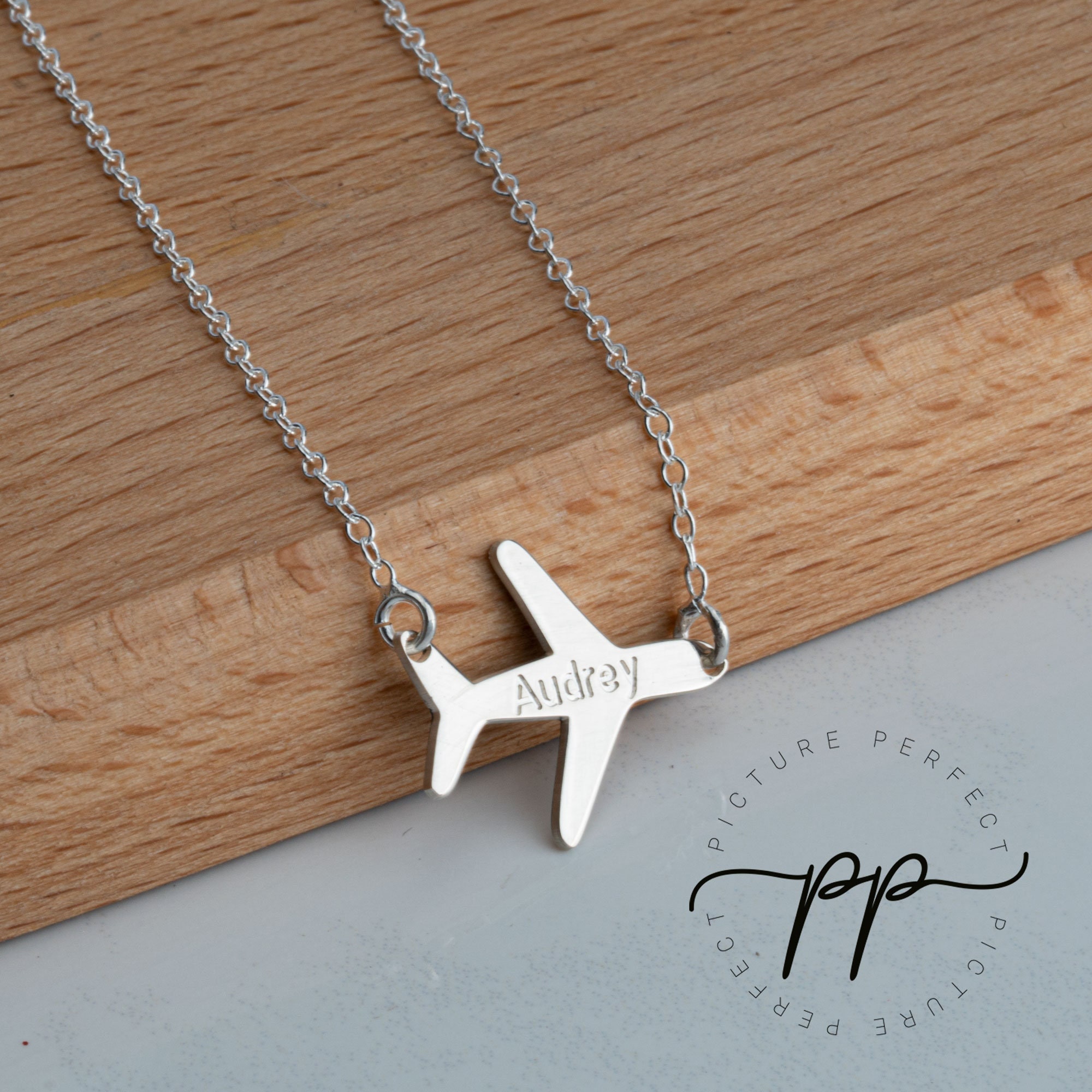 Travel Inspired Golden or Silver Airplane Wanderlust Necklace