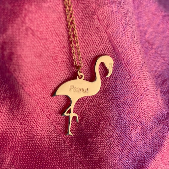 Collana Con Ciondolo Fenicottero In Argento Sterling 925 – Gioiello A Cuore Con Cristallo Rosa – Regalo Per Fidanzata, Moglie O Mamma