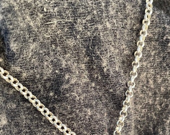 MEN's Thicker Rolo Chain WITHOUT PENDANT - Chain Only - Spare Necklace Chain - Regular / Split Option Available - Different chain lengths