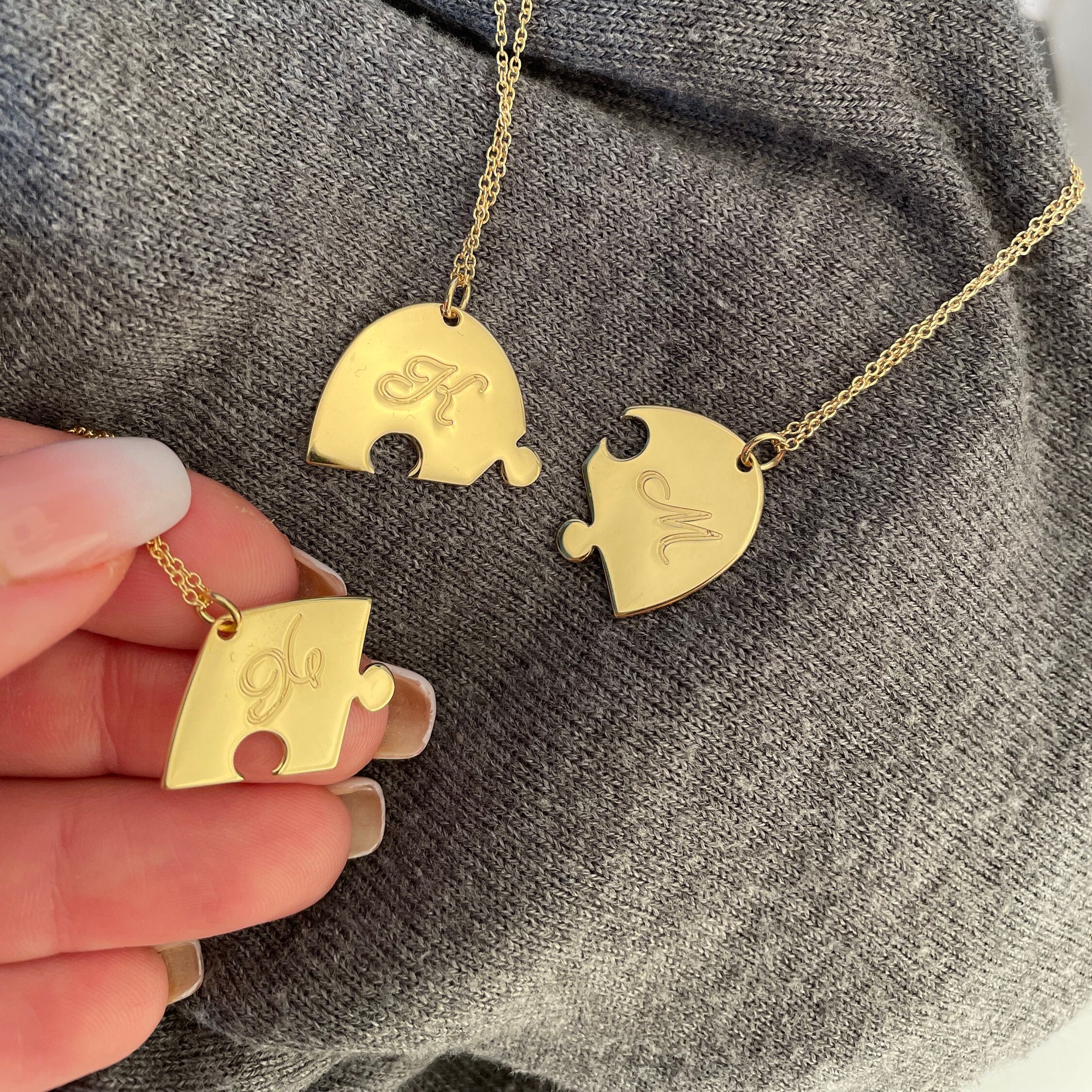 2 Pezzi/set Collana Con Pendente A Forma Di Cuore Spezzato Per Migliori - Foto 10