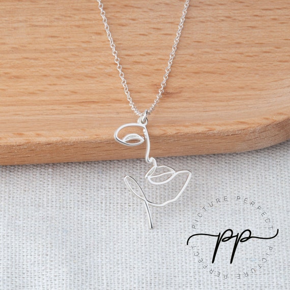 Sterling Silver Face Outline Picasso Sterling Silver Face Outline Picasso