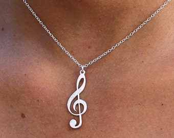 Treble Clef Necklace 925 Sterling Silver-engraved Music Pendant With Name on It-music Note Pendant-violin Clef Necklace-gift for Music Lover - Etsy Treble Clef Necklace 925 Sterling Silver-engraved Music Pendant With Name on It-music Note Pendant-violin Clef Necklace-gift for Music Lover - Etsy