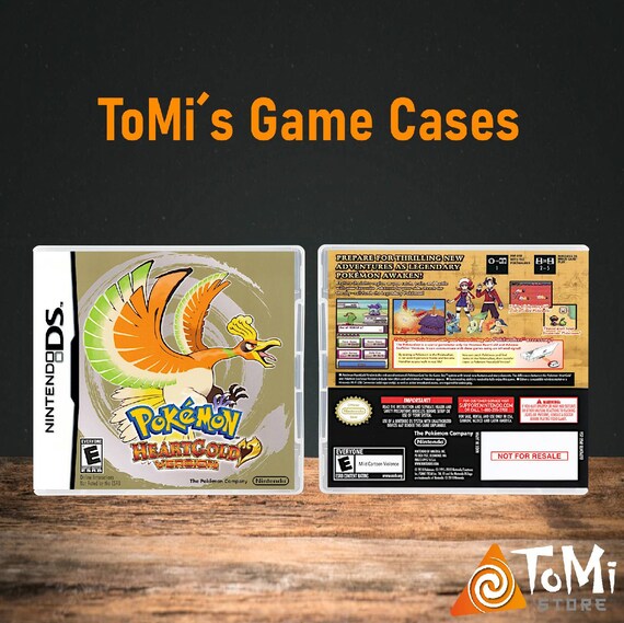 Pokemon Heartgold Edition DS Nintendo Gameboy Custom DS Replacement Case cases Packaging shell Case for Video Games Repro OVP New Etsy