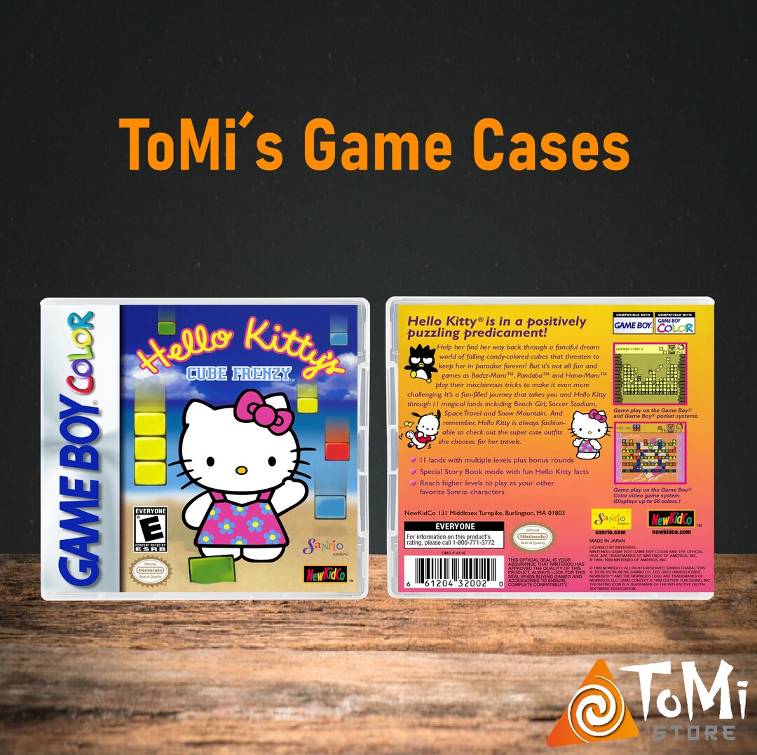Hello Kitty's Cube Frenzy Nintendo Gameboy Color Custom DS Replacement ...