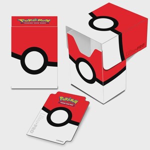 Ultra Pro Deck Box 80+ Karten Case für Pokemon Sammelkarten + 1x Kartentrenner - Premium Schutz für Sammelkarten und TCG - Pokeball Box