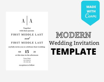 Modern Wedding Invitation