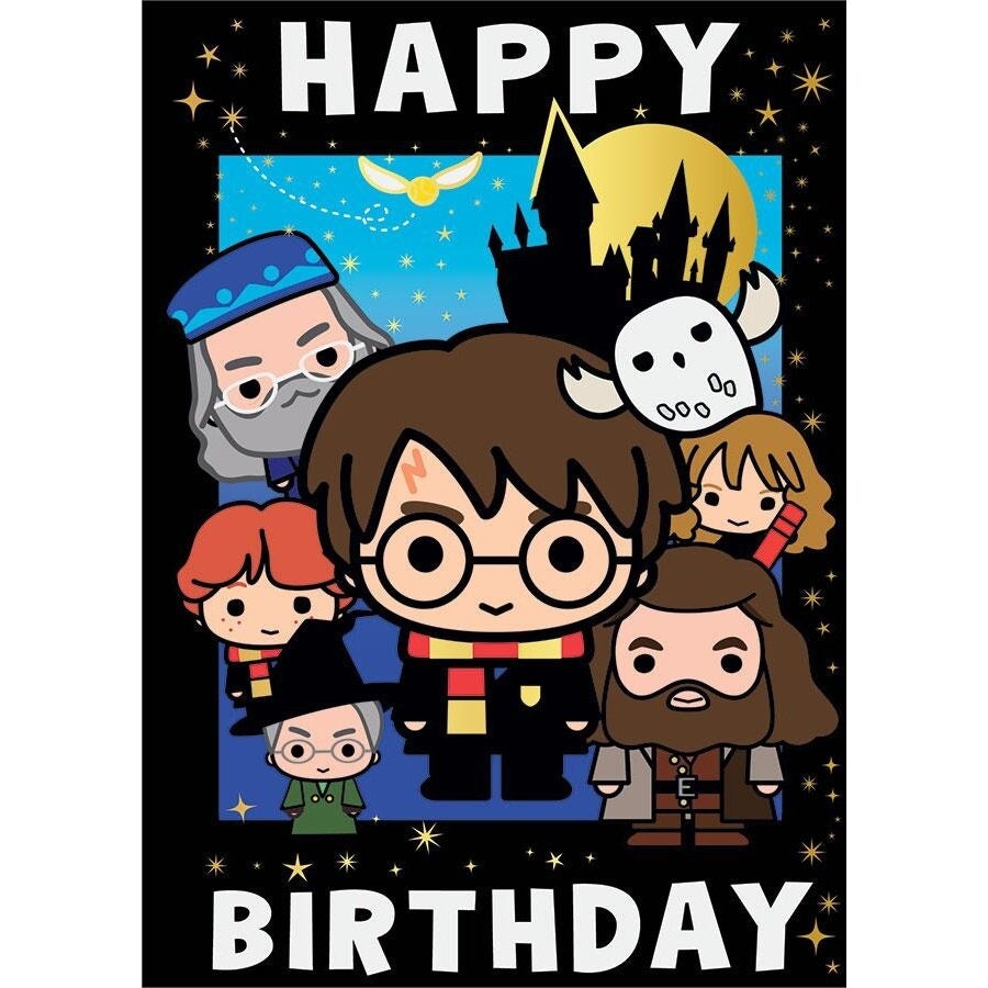Harry Potter Geburtstagskarte Happy Birthday - Etsy.de