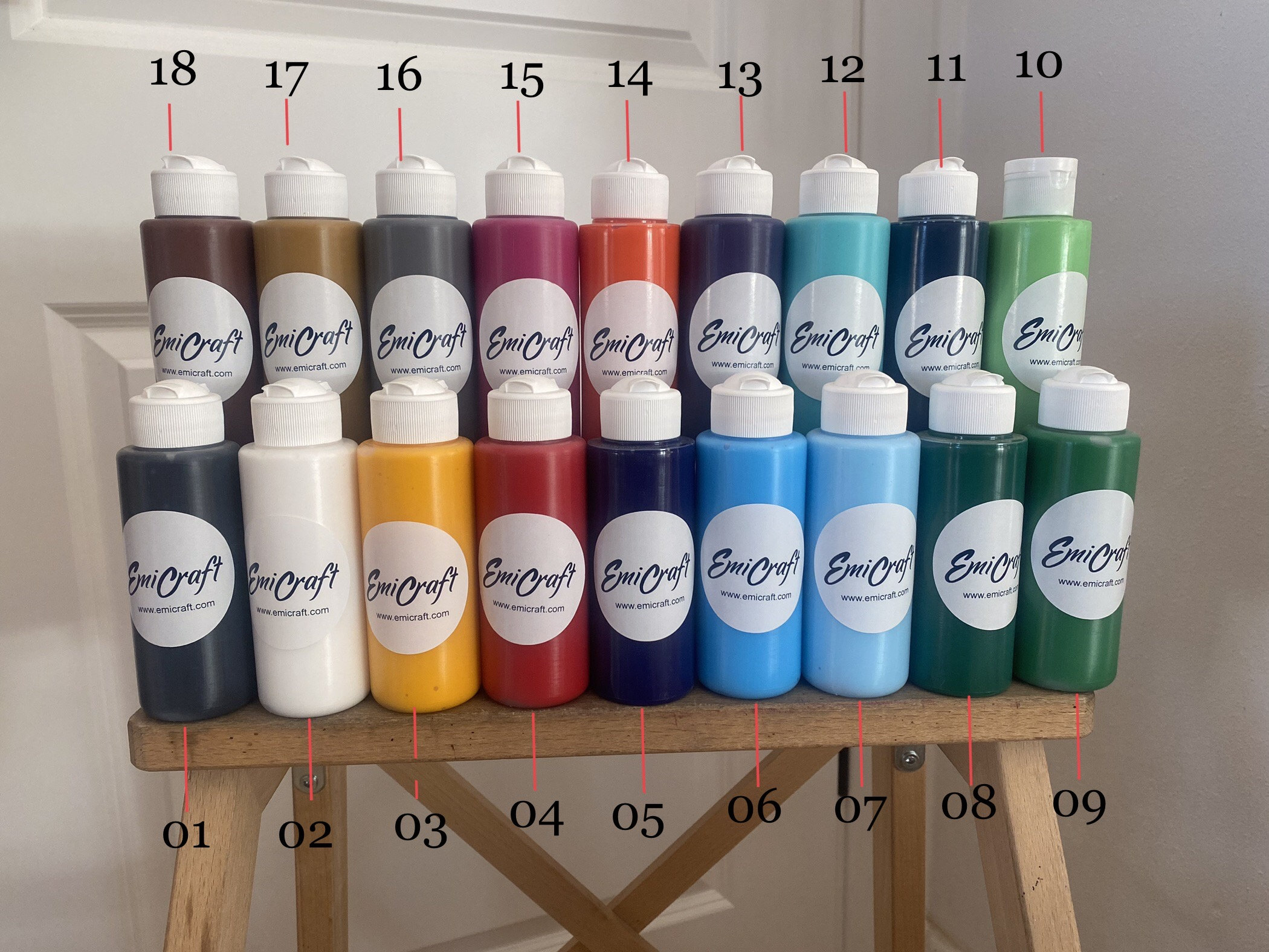 Incraftables Fabric Paint for Clothes Permanent (12 Colors Set - 1 oz Each)