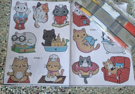 Cat Diamond Painting Stickers 