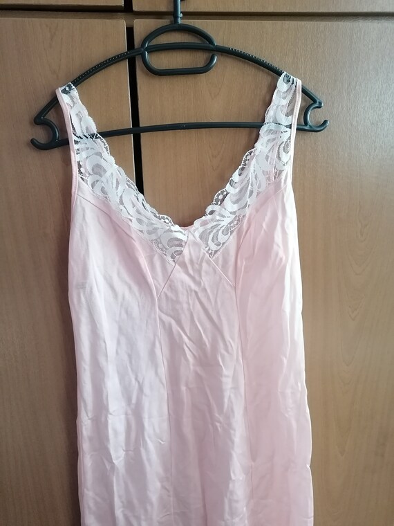Vintage Full Slip, Underdress Under Dress Slip, Pink … Gem