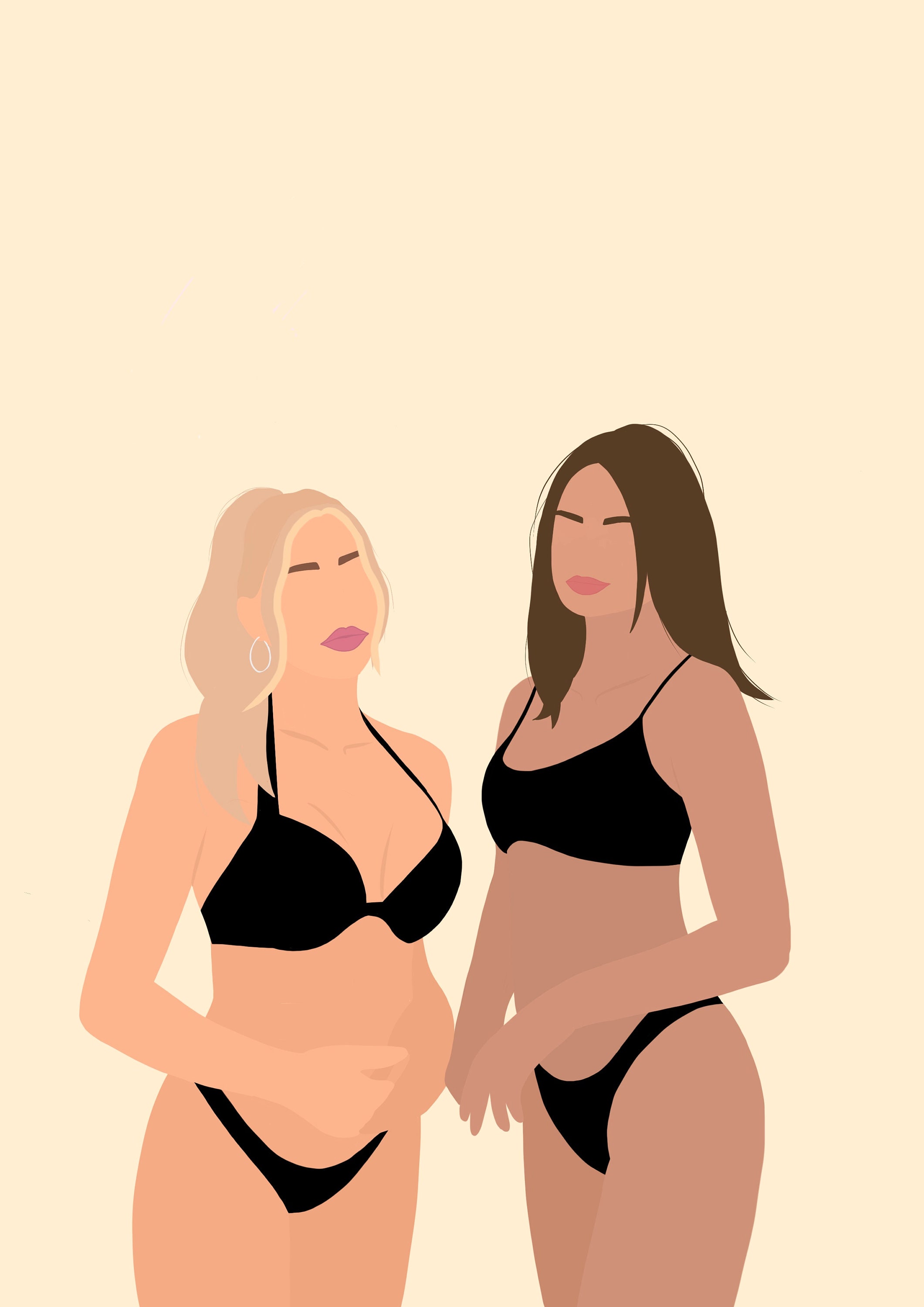 Custom Faceless Portrait - Custom Illustration - Custom Portraits - D…