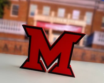 Miami Ohio Logo – 3D Printed Dorm Room Accent