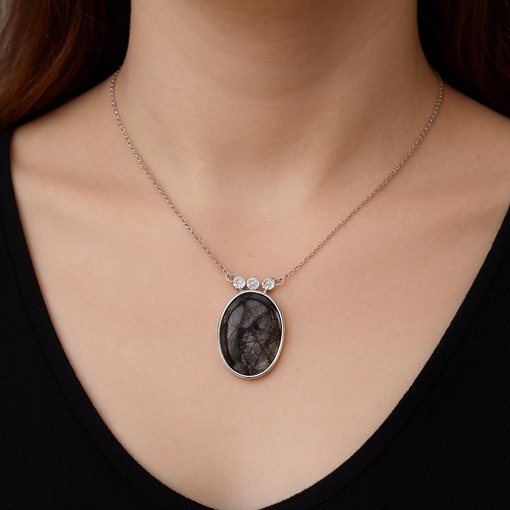 Doré Rutile Quartz Ethnique 925 Argent Sterling Manchette 15.2cm ( Adj
