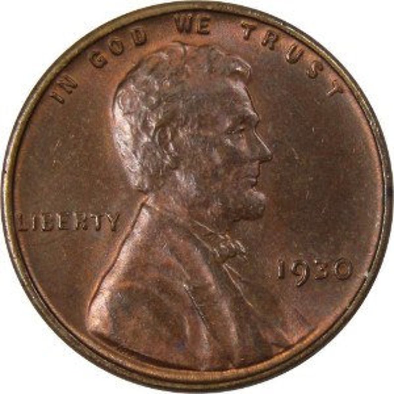 Rare 1930 Lincoln Wheat Penny No Mint Etsy
