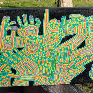Trippy Hands Painting