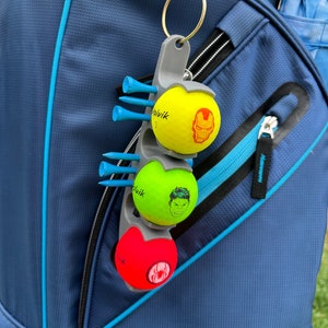 Golf Ball & Tee Holder for Golf Bag - 3D Printed
