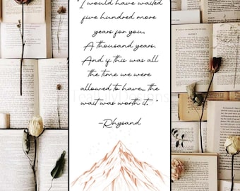 ACOTAR Inspired Bookmark - DIGITAL DOWNLOAD