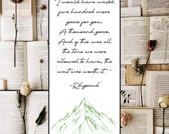 ACOTAR Inspired Bookmark - DIGITAL DOWNLOAD