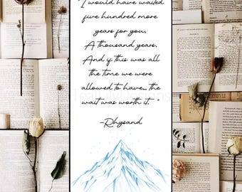 ACOTAR Inspired Bookmark - DIGITAL DOWNLOAD