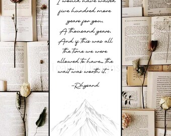 ACOTAR Inspired Bookmark - DIGITAL DOWNLOAD