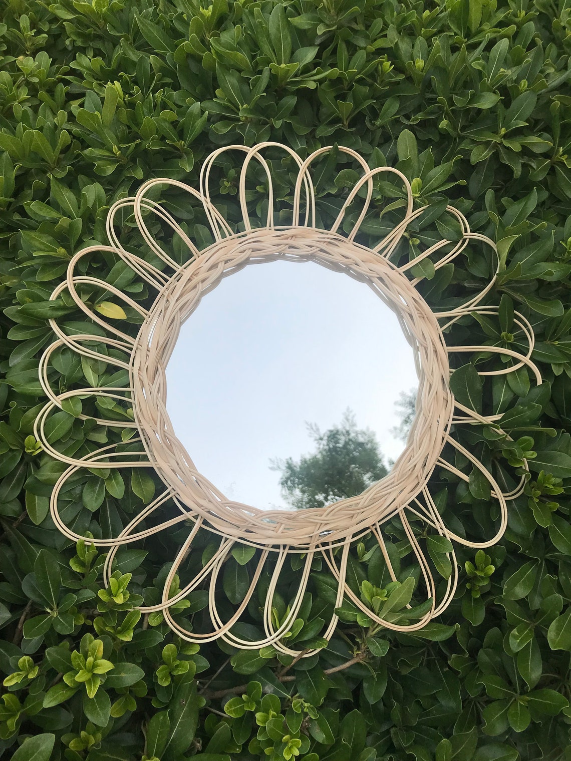 RATTAN BAMBOO MİRROR Etsy