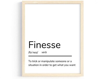 What does finesse deals mean