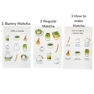 Nijntje Matcha Cafe Art Print | Huisdecoratie konijnendrank (4x6) afbeelding 3