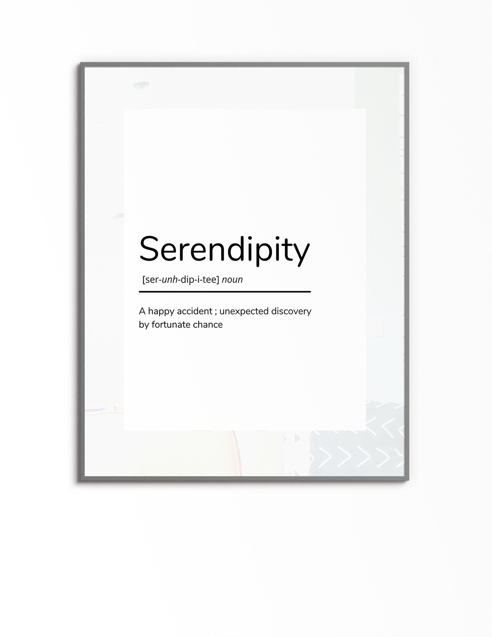 Serendipity Definition Printable Quote, Serendipity Quote, Home Wall ...