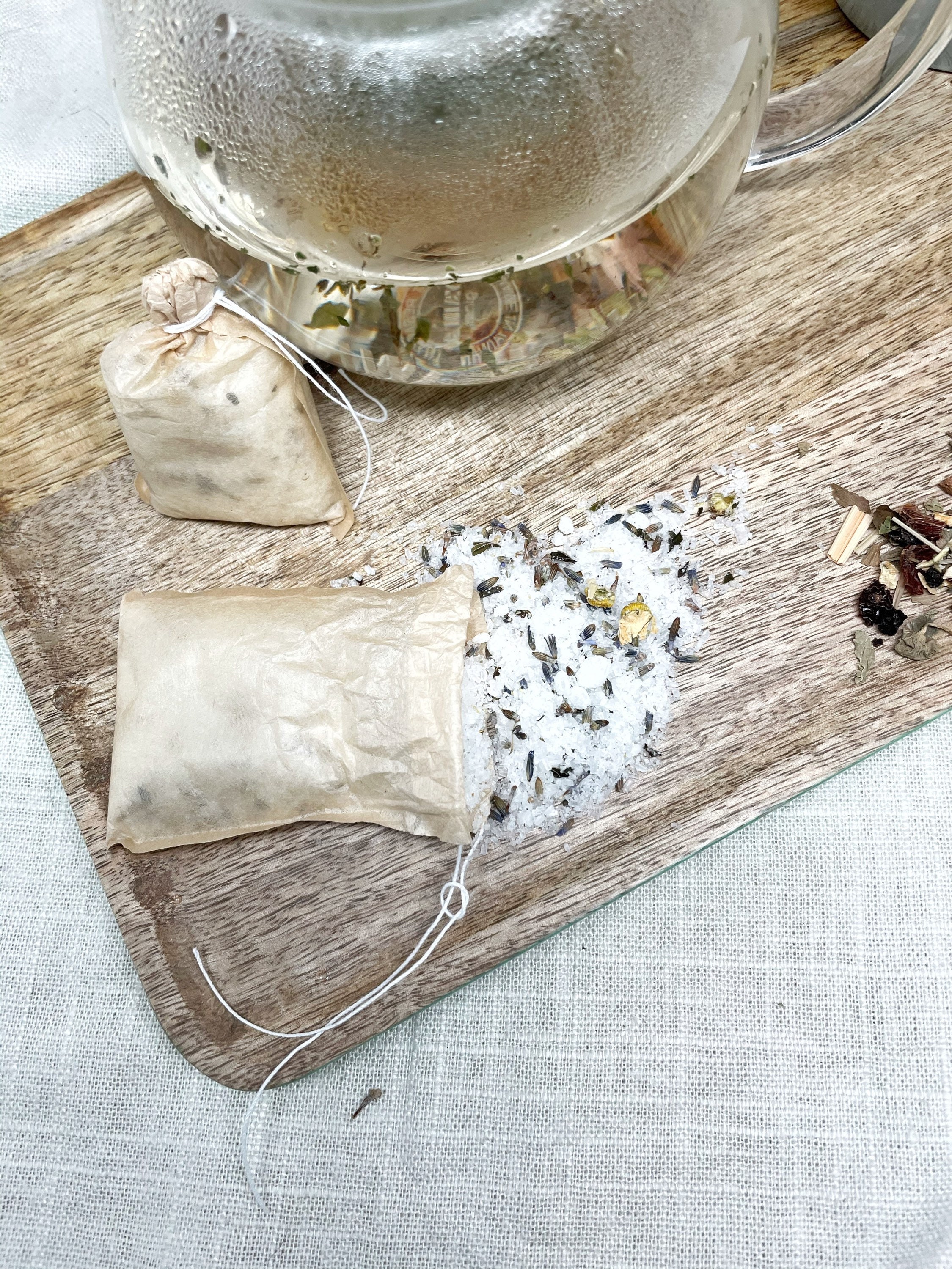 Bath Salt and Tea Herbal Gift Box Moon Bath Personalized Lunar Calendar