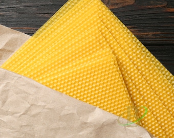 Handcrafted 10PCS Beeswax Sheets - Natural Beeswax Crafting | Cold Casting | From bee farm |  Beeswax Candle Making