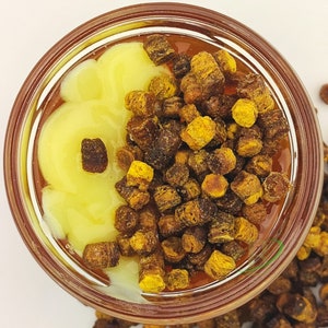 Royal Jelly - High Quality Mix Honey (Honey, Royal jelly and Bee Bread) Mix ( 180gr - 6.34 OZ ) Luxury Honey